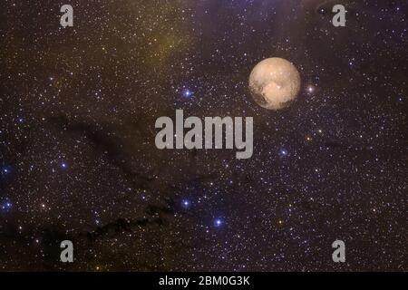 Pluton. Des planètes de qualité impressionnante du système solaire. Éléments de cette image fournie par la NASA Banque D'Images