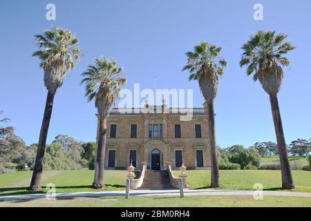 Martindale Hall de style géorgien, achevé en 1880, Mintaro, Australie méridionale Banque D'Images