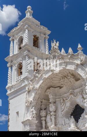 Église San Nicolas de Bari, XVIIIe siècle, Panotla, Tlaxcala, Mexique Banque D'Images