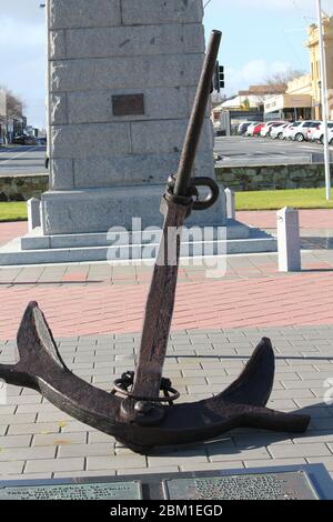 Les navires sont anchots à Semaphore, Adélaïde, Australie méridionale Banque D'Images