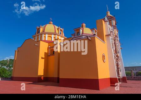 Église San Pedro, XVIIIe siècle, Tecomatlan, Puebla, Mexique Banque D'Images