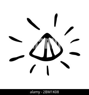 Un ensemble de diamants dans un style plat. Symboles abstraits de la collection de diamants noirs. Signe de contour linéaire. Losanges de conception de logo d'icône vectorielle. Illustration de Vecteur