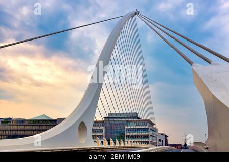 Samuel Beckett Bridge, Dublin, Irlande Banque D'Images