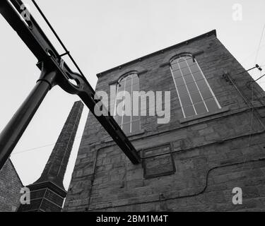 1991, Old Woolen Mill, West Yorkshire, nord de l'Angleterre Banque D'Images