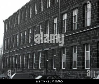 1991, Old Woolen Mill, West Yorkshire, nord de l'Angleterre Banque D'Images