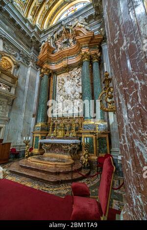 Rome, Italie - 10 02 2018 : l'intérieur de l'église Saint Agnese à Agon. Piazza Navona, Rome, Italie Banque D'Images