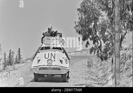 Voiture blindée suédoise à Chypre 1964. Photo Bo Arrhed Banque D'Images