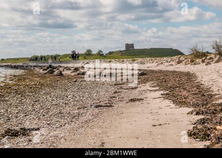 Kalo, Danemark - 02 mai 2020 : le château de Kalo (Kalø Slot) est un château en ruines historique situé dans l'est du Jutland, Djursland, Danemark. Il a été construit dans le Banque D'Images