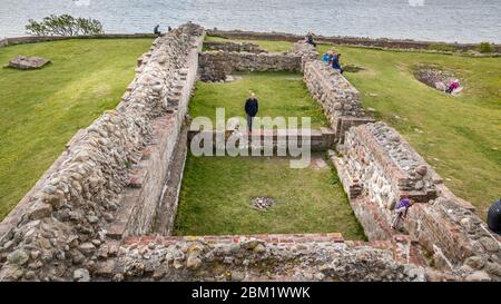 Kalo, Danemark - 02 mai 2020 : le château de Kalo (Kalø Slot) est un château en ruines historique situé dans l'est du Jutland, Djursland, Danemark. Il a été construit dans le Banque D'Images