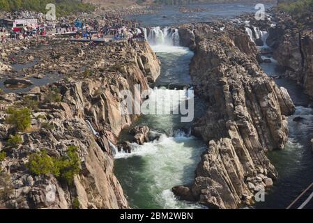 Photo de Bhedaghat à Jabalpur, État du Madhya Pradesh, Inde Banque D'Images