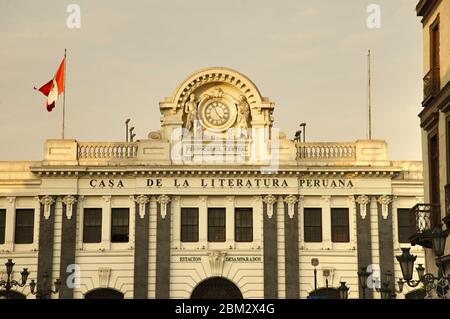 Lima, Pérou – 5 décembre 2019 la Plaza Mayor du centre-ville de Lima Banque D'Images