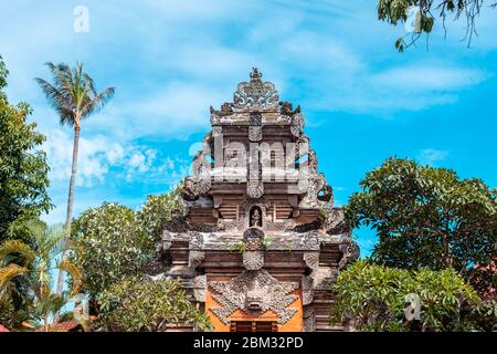 Nom de ce lieu Temple Saraswati dans la province d'Ubud, île de Bali Banque D'Images