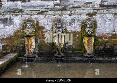 Fontaine du temple, nom de ce lieu Temple Goa Gajah Banque D'Images