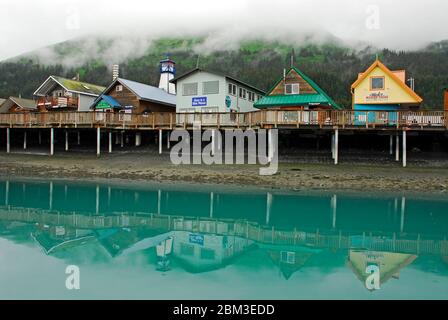 Seward Waterfront, Alaska Banque D'Images