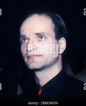 Florian Schneider de Kraftwerk à une fête promotionnelle pour l'album The Man-machine, à New York, le 6 avril 1978. Banque D'Images