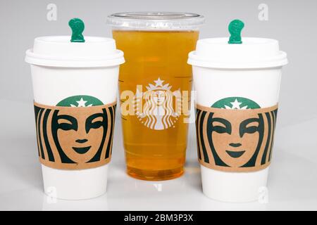 Tasses Starbucks – gobelet Starbucks Banque D'Images