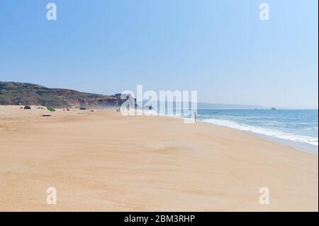 Praia da Nazaré e Praia do Norte, Férias, 2019 Banque D'Images