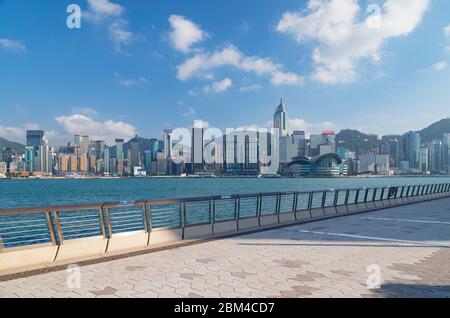 Tsim Sha Tsui Promenade Et Horizon, Tsim Sha Tsui, Kowloon, Hong Kong Banque D'Images