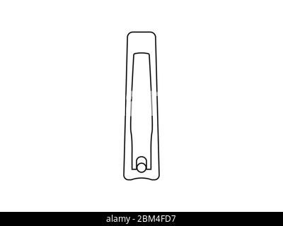 Icône coupe-ongles. Illustration vectorielle, conception plate. Illustration de Vecteur