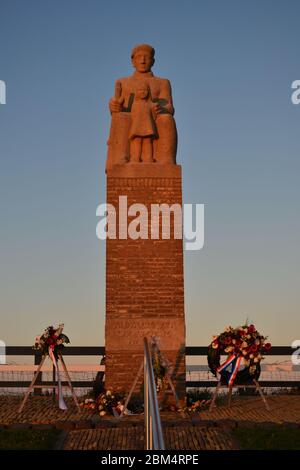 Kolumerpomp, pays-Bas, 4 2020 mai Journée nationale du souvenir en silence sans audience en raison de l'épidémie de coronavirus. Frise Banque D'Images