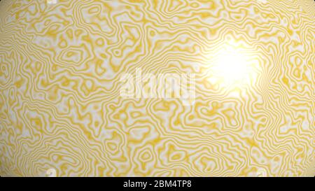 Arrière-plan abstrait 3D chaotique de motifs courbes de couleur ancienne dentelle avec éclairage et ombres pour diverses applications Banque D'Images