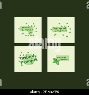 Modèle vectoriel plat élégant aliment logo vegan - produit naturel Illustration de Vecteur