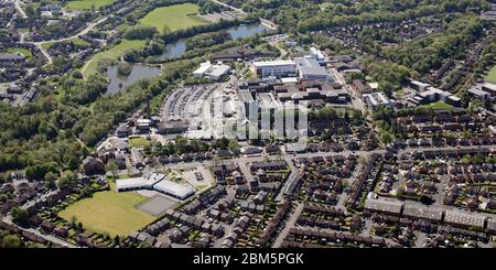 Vue aérienne de l'hôpital général de Tameside Banque D'Images