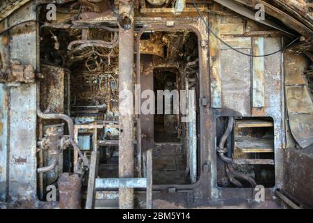 DOSSIER : 7 mai 2020. Photo prise: Seacombe, Royaume-Uni. 18 mars 2009. U 534 quarts des équipiers en vue de la salle de radio crédit: Photographier North/Alamy Live News Banque D'Images