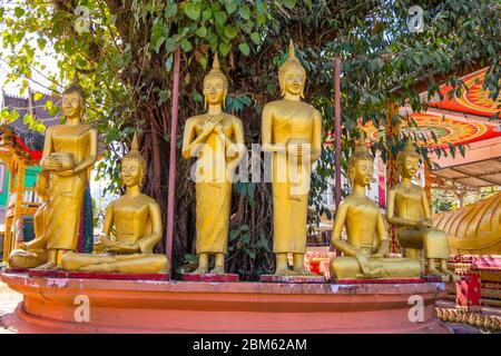 Wat Kang, Vang Vieng, Laos Banque D'Images