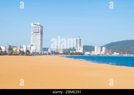 Bai bien Quy Nhon, plage principale, Quy Nhon, Vietnam, Asie Banque D'Images