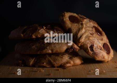 Petits gâteaux au chocolat frais et épais Banque D'Images