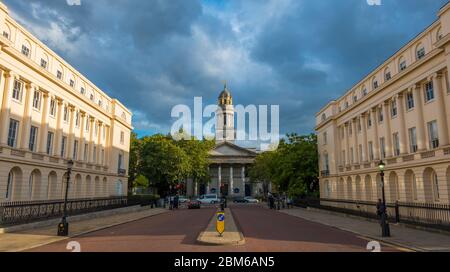 Église paroissiale de St Marylebone à Londres. Banque D'Images