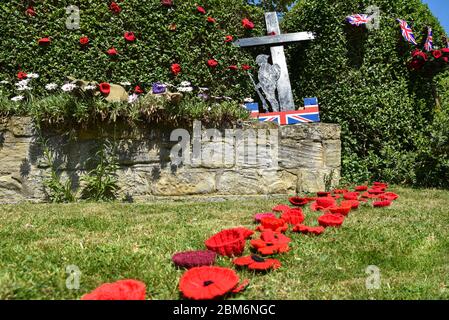 Vendredi 8 mai 2020 marque 75 ans depuis la capitulation officielle de l'Allemagne nazie à la fin de la Seconde Guerre mondiale. Le jour de la victoire en Europe (VE) en 1945, prép Banque D'Images