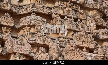 Brihadesvara o Periya Kovil, Grand Temple à Gangaikonda Cholapuram, Inde. Banque D'Images