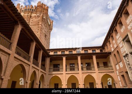 Medina DEL CAMPO, ESPAGNE - 24 avril 2019: Intérieur Castillo de la Mota, le Château de Medina del Campo, à Valladolid, León. Espagne Banque D'Images