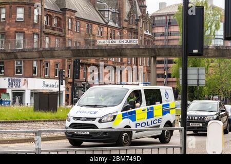 Glasgow, Écosse, Royaume-Uni. 7 mai 2020. Verrouillage du coronavirus Glasgow, Écosse: Bannière 'Glasgow perdure' dans le centre-ville de Glasgow crédit: Kay Roxby/Alay Live News Banque D'Images