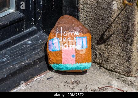 Pierres peintes long Preston Banque D'Images