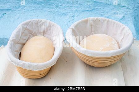 Pain de base de levain soi=notre pain de pâte Banque D'Images