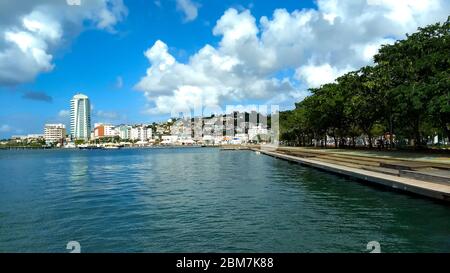 Front d'eau à fort de France, Martinique. Banque D'Images