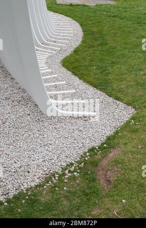 Blanc Summer House Pavilion Serpentine Galleries Serpentine Pavilion 2016, Kensington Gardens, Londres, W2 3XA par Asif Khan Banque D'Images