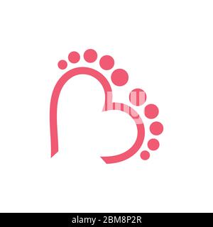 vecteur symbole massage pieds amoureux Illustration de Vecteur
