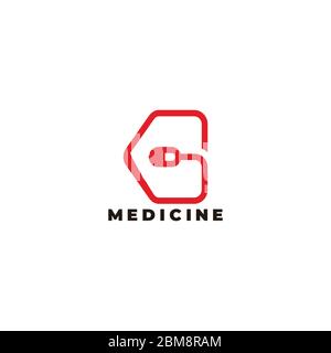 lettre g capsule symbole médicament logo vecteur Illustration de Vecteur