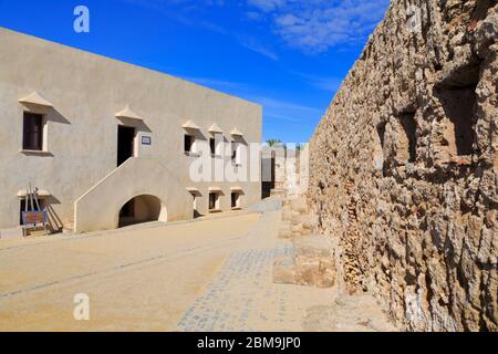 Château de Santa Catalina, Vieille ville, Cadix, Andalousie, Espagne, Europe Banque D'Images