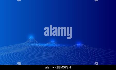 Technologie Internet Big Data fond composé de lignes. Banque D'Images