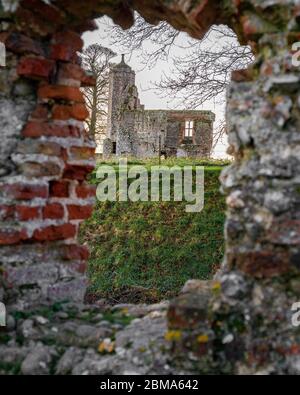 château de baconsthorpe au lever du soleil Banque D'Images