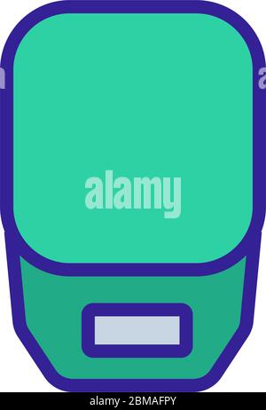 illustration vectorielle des échelles électriques avec icône de plate-forme de pesée Illustration de Vecteur