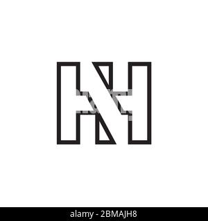 Logo H N H lignes vecteur Illustration de Vecteur