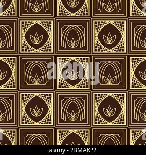 Motif sans couture avec forn géométrique. Art déco. Illustration de Vecteur
