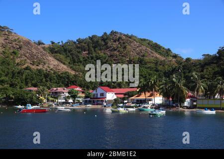 Guadeloupe - Les Saintes îles. La baie de terre de haut. Banque D'Images