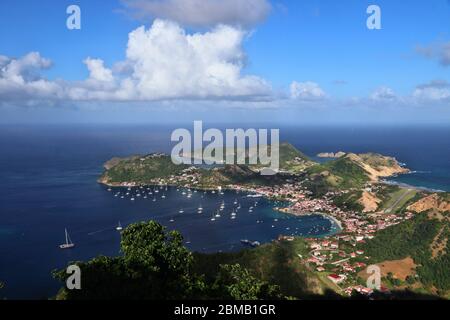 Guadeloupe - Les Saintes îles. La baie de terre de haut. Banque D'Images